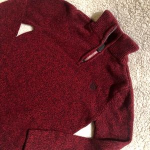 Chaps sweater with quarter zip